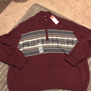 Men’s Burgundy Izod Sweater